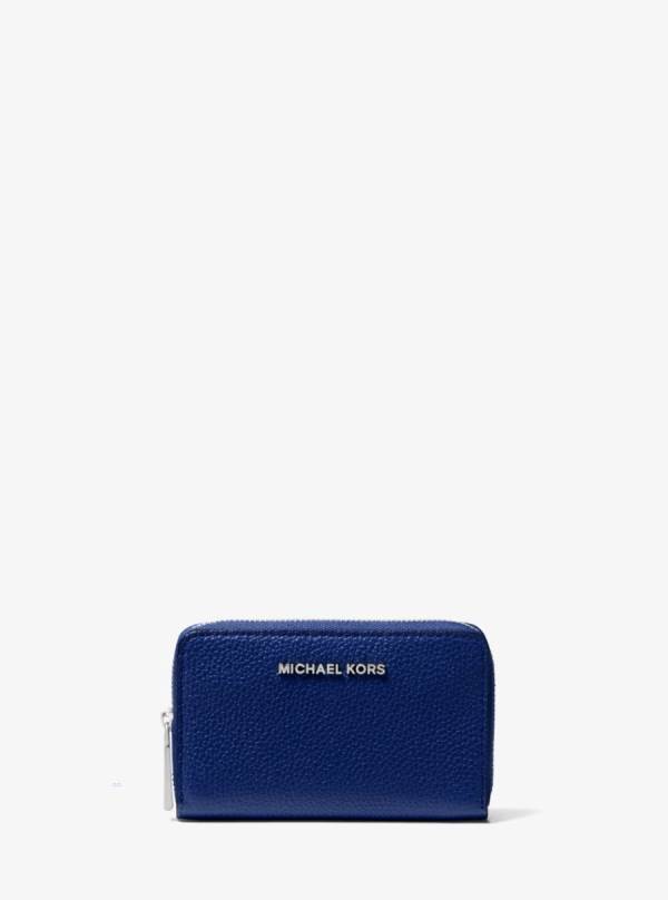 Damske Penazenky Michael Kors Small Pebbled Leather Modre - Doplnky Michael Kors Slevy | JXYPK-4038